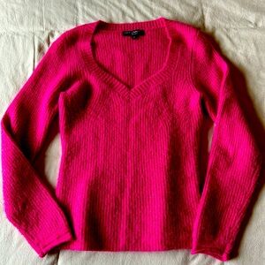 HOT PINK SEXY SWEATER. Cozy and can be dressed up and down.